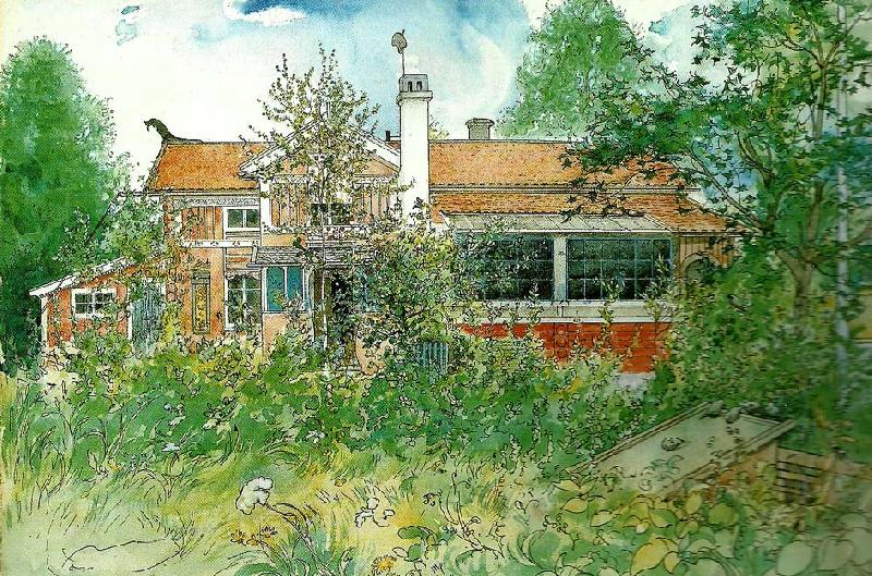 Carl Larsson stugan oil painting picture